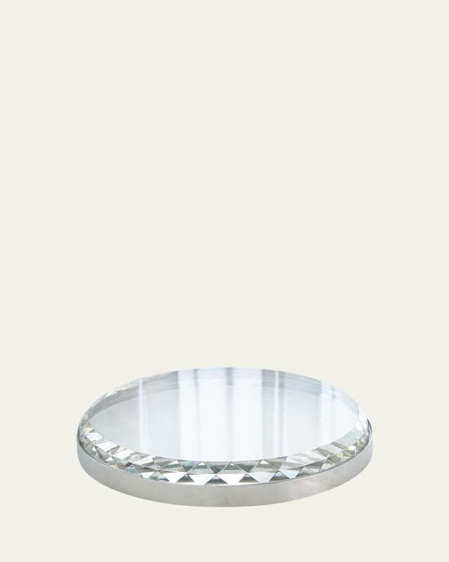Banded Crystal Tray